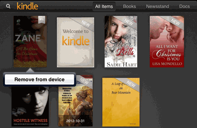 delete from kindle ios