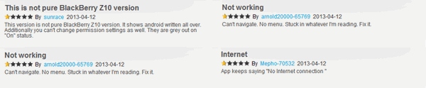 kindle app for blackberry 10 reviews