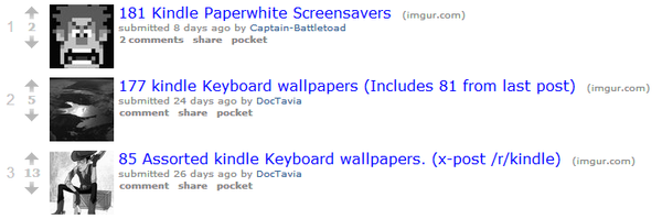kindle screensaver reddit group
