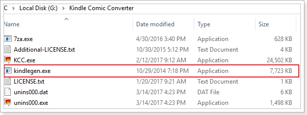 Kindle Comice Converter
