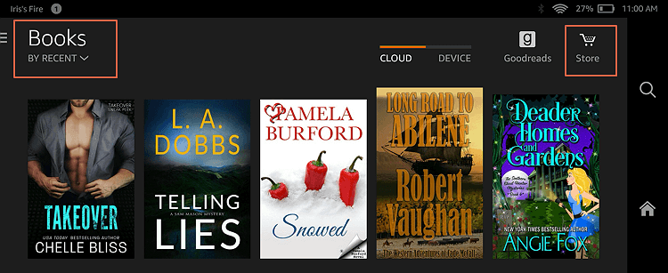 kindle store one fire
