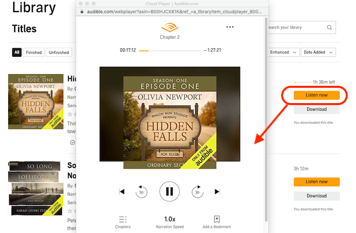 audible cloud player