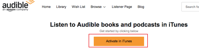 Activate in itunes