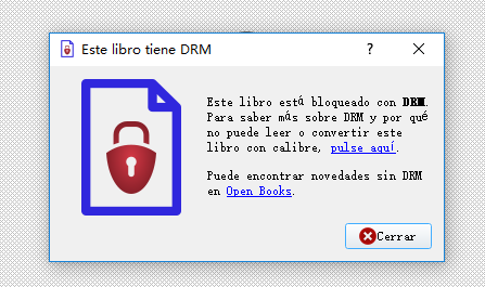este libro ista bloqueado con drm