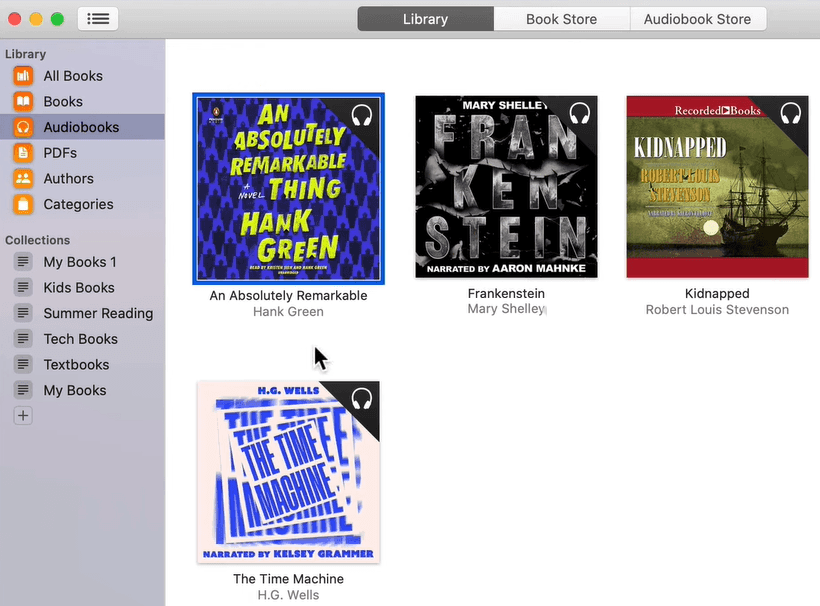 apple books audiobook manager