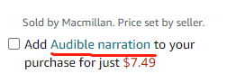 audible narration