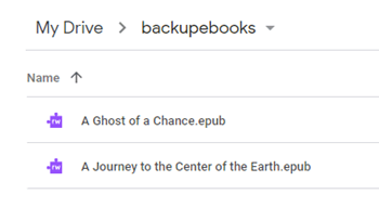 backup uploaded