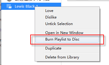 burn playlist to disc