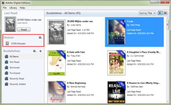 connect kobo to ade