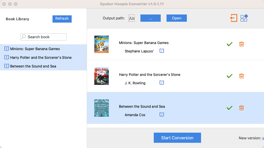 convertir des livres Hoopla