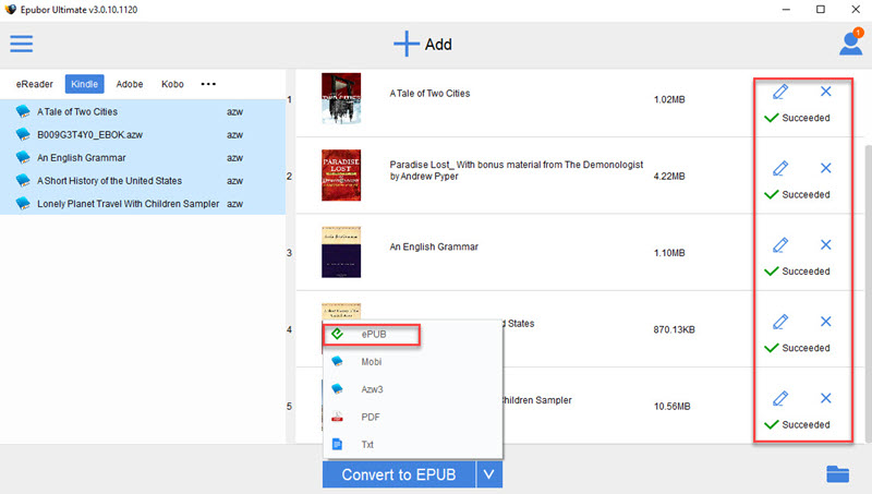 convert kindle books to kobo