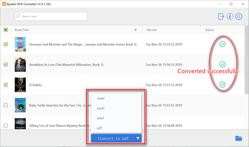 convert kindle cloud reader to mobi