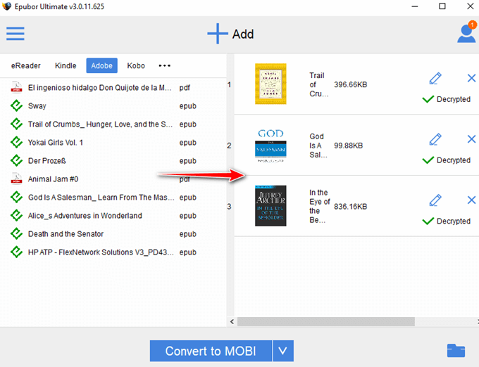 decrypt and convert google play books with ultimate
