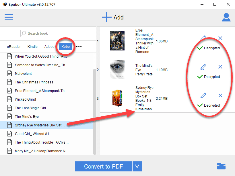 decrypt kobo ebooks