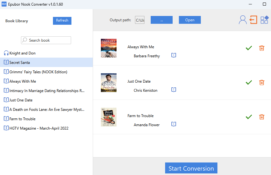 convert nook books