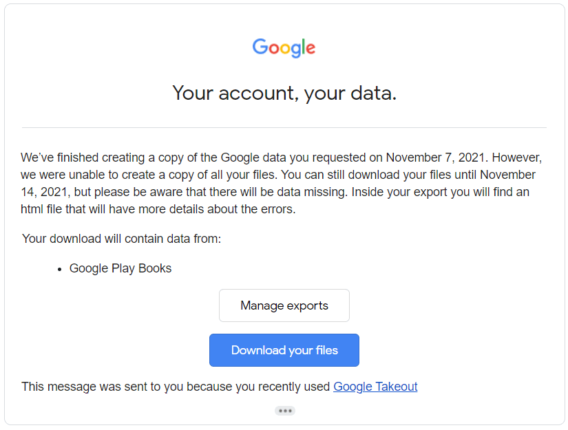 download google takeout