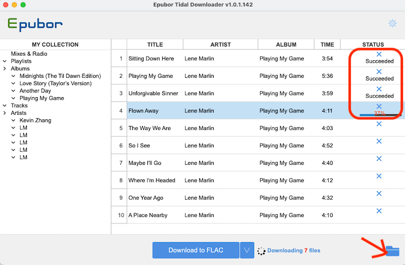download tidal successfully