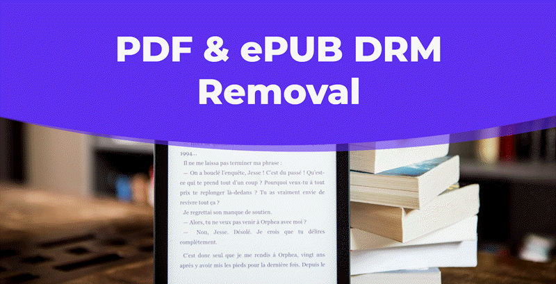 DRM PDF and EPUB books