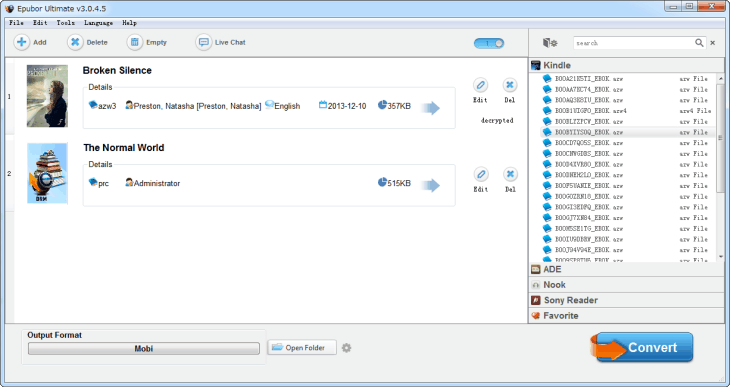 drm prc to mobi conversion