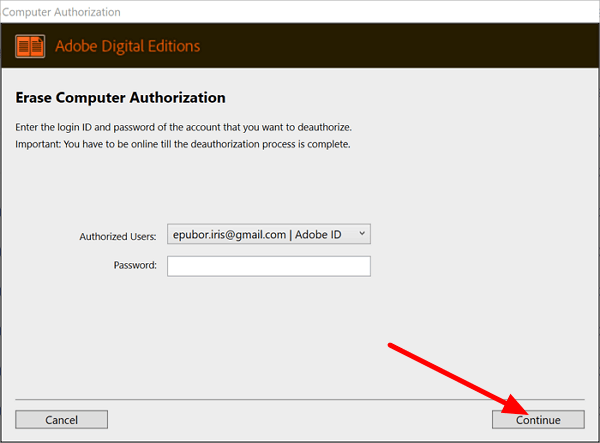 fill in passwords