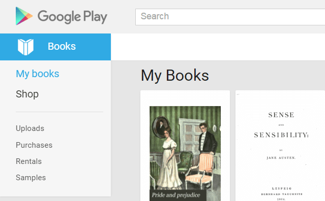Google Play My Books