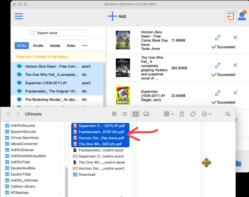 kfx in pdf epubor