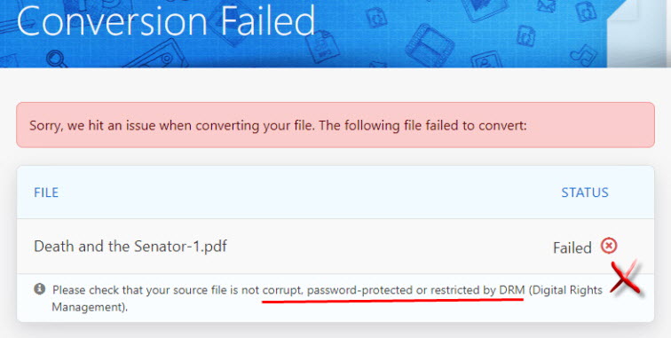 online converter failed