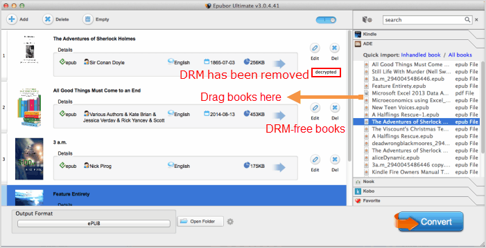 remmove drm from epub pdf books