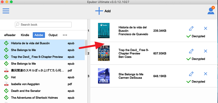 remove adobe drm epubor ultimate