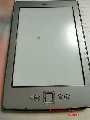 restart kindle dx