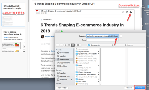 save evernote to pdf