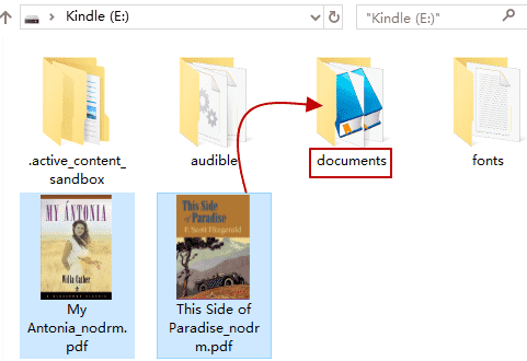 send pdf to kindle via USB