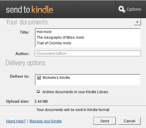 Send to Kindle for Mac