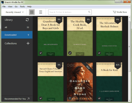 sync kindle books