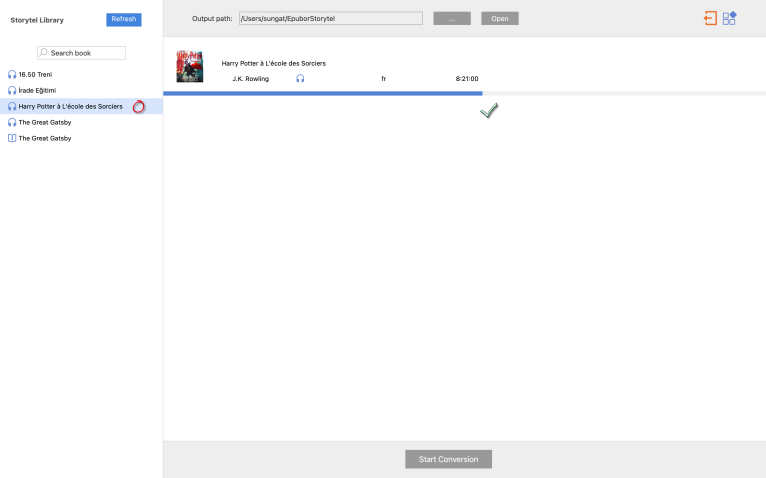 transfer storytel to mp3 with epubor