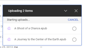 upload backup files