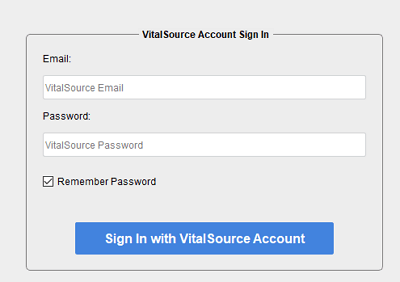 Vitalsource downloader login